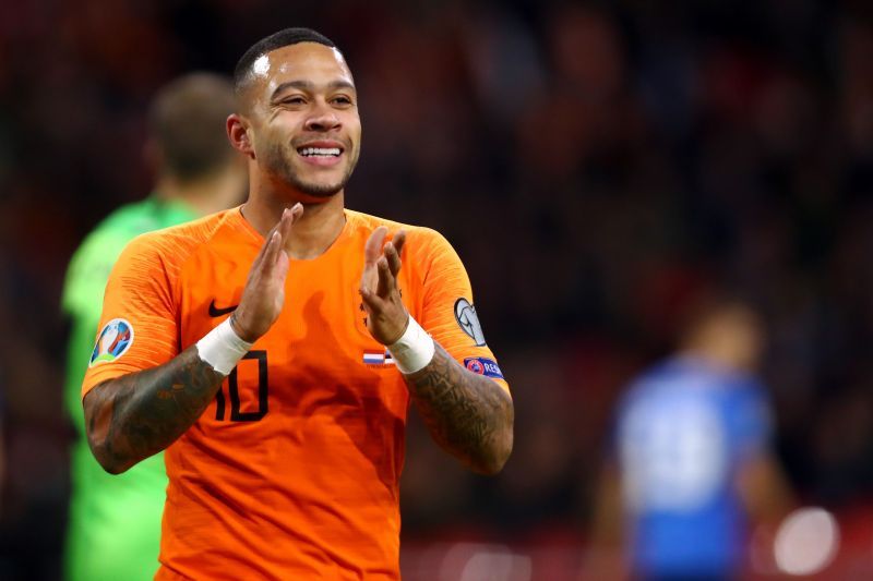 Memphis Depay will hope to return from his knee injury to lead the line for the Netherlands next summer