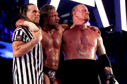 Shawn Michaels, Triple H, and The Undertaker