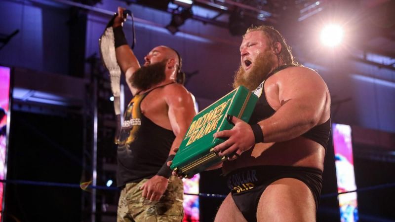 Otis and Universal Champion Braun Strowman