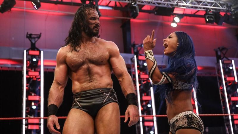Drew McIntyre shared a tense moment with Banks on RAW