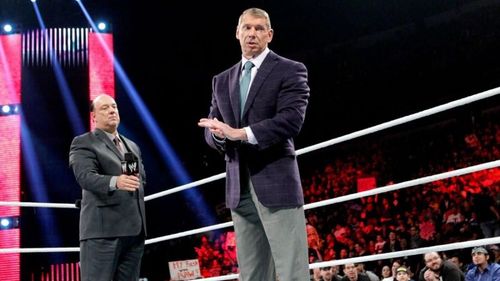 Paul Heyman with Vince McMahon