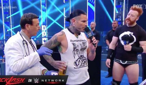 Jeff Hardy and Sheamus on SmackDown