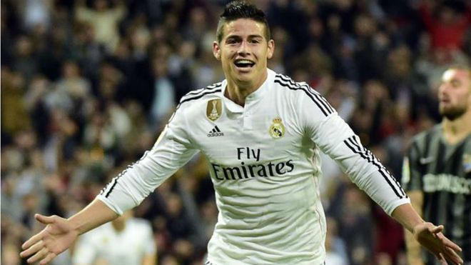 James Rodriguez joined Real Madrid in 2014