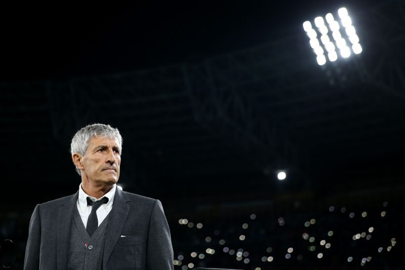 Quique Setien, the current manager of Barcelona