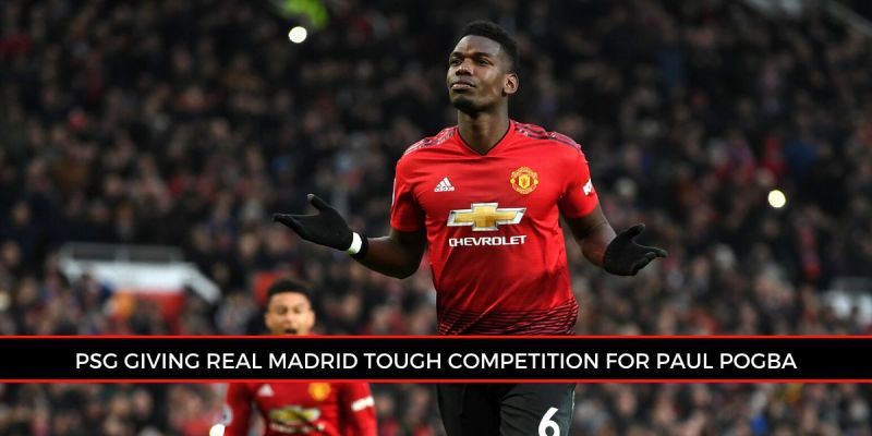 Paul Pogba celebrates after scoring his team&#039;s first goal during the Premier League match against Brighton &amp; Hove Albion