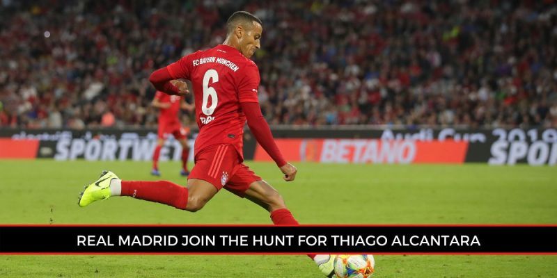 Thiago Alcantara in action for Bayern Munich