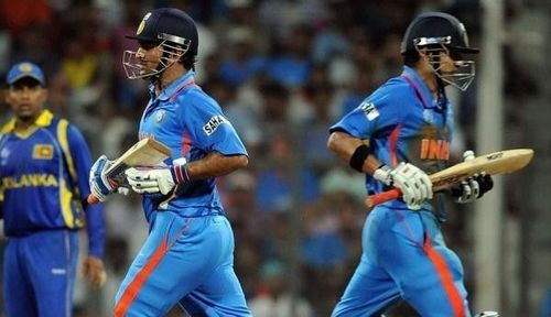 Gautam Gambhir and MS Dhoni's partnership won India the 2011 World Cup