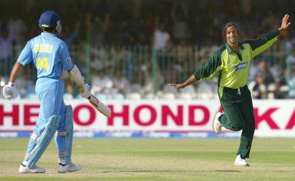Shoaib Akhtar and Sourav Ganguly had many interesting duels during their playing days
