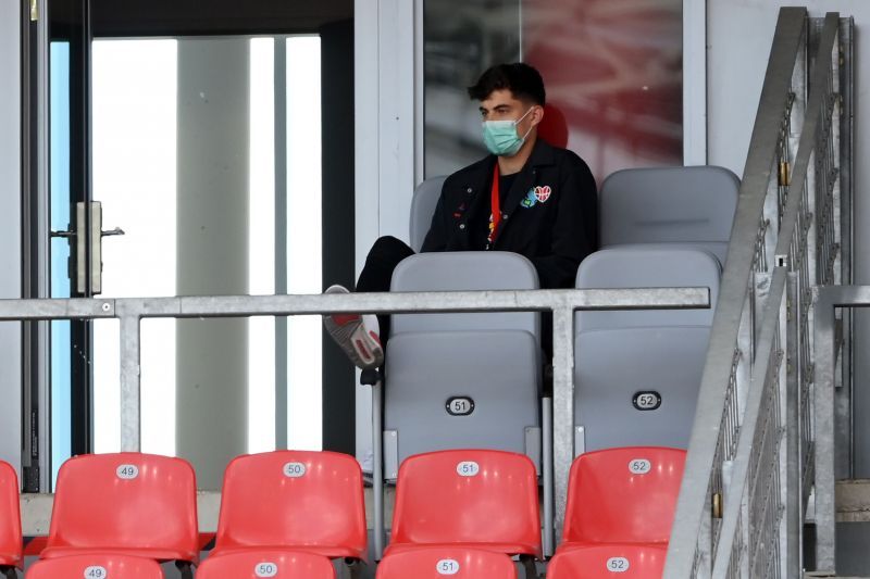 Havertz had to watch the game from the stands due to injury