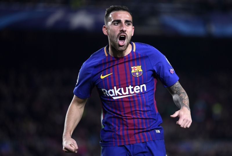 Paco Alc&aacute;cer was often played by Barcelona on the wings despite being a natural poacher. 