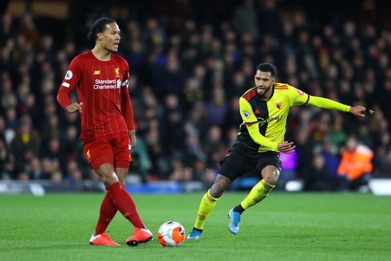 van Dijk in action for Liverpool