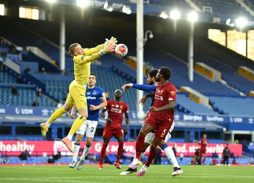 Honours were even at the end of a dull Merseyside Derby at Goodison Park