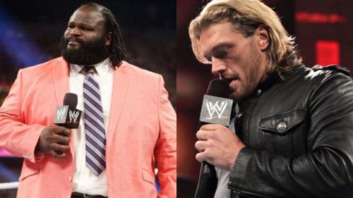 Mark Henry (left); Edge (right)