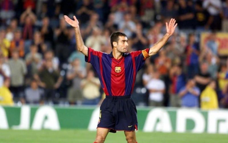 Before he became a great manager, Pep Guardiola was one of Barcelona's most legendary captains