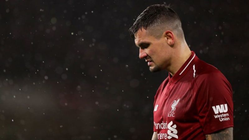 Dejan Lovren endured a difficult outing against EPL rivals Everton