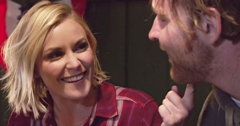 Renee Young and Jon Moxley.