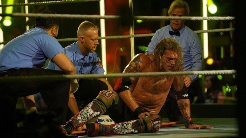 Edge tore his tricep at WWE Backlash