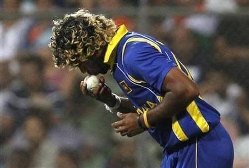 Sachin Tendulkar says that Lasith Malinga's ritual of kissing the ball might no longer be legal.