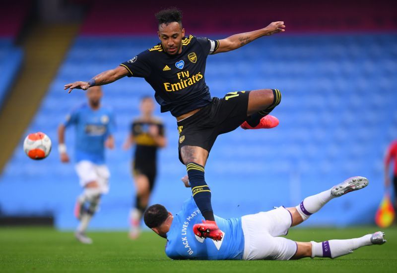 Aubameyang was mostly anonymous against City