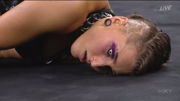 It was definitely a war for Rhea Ripley