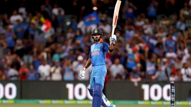 Virat Kohli in action