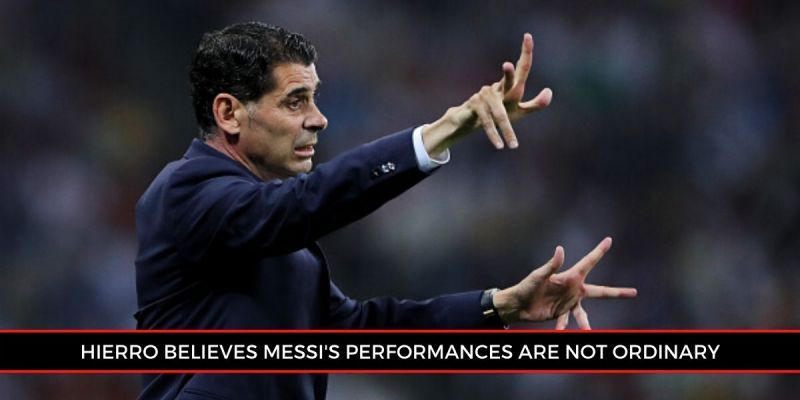 Fernando Hierro has lavished praise on Lionel Messi