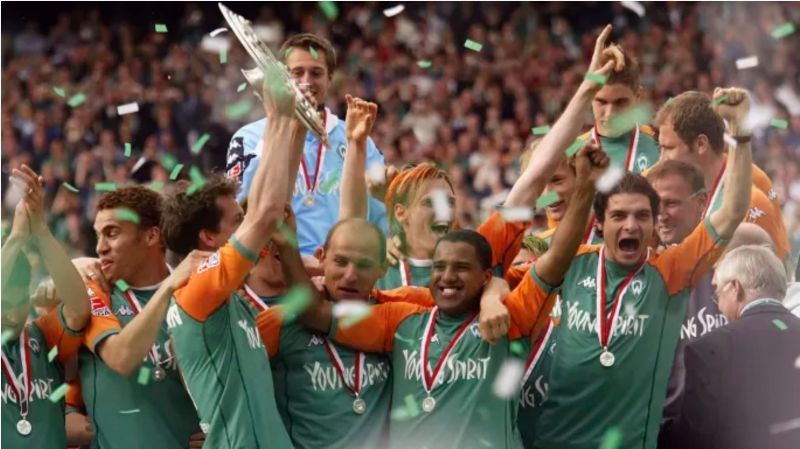 Werder Bremen beat Bayern Munich to the Bundesliga title in 2004, winning the double that campaign.