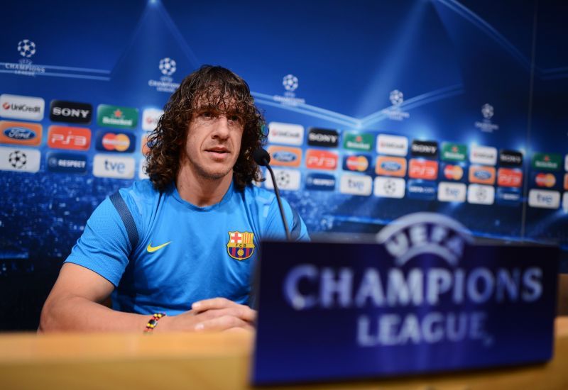 During his fifteen-year spell at the heart of the Barcelona defence, Puyol won three Champions League trophies