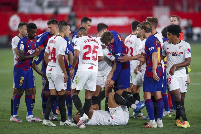 FC Barcelona looked out of sorts during the match against Sevilla