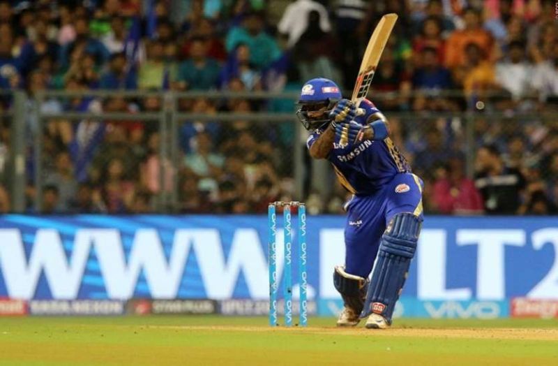 Suryakumar Yadav in action for the Mumbai Indians