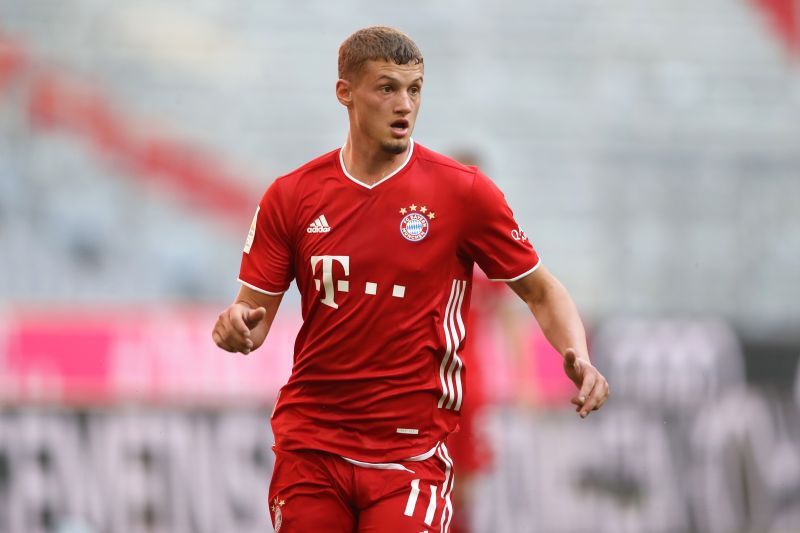 Michael Cuisance in action for Bayern Munich