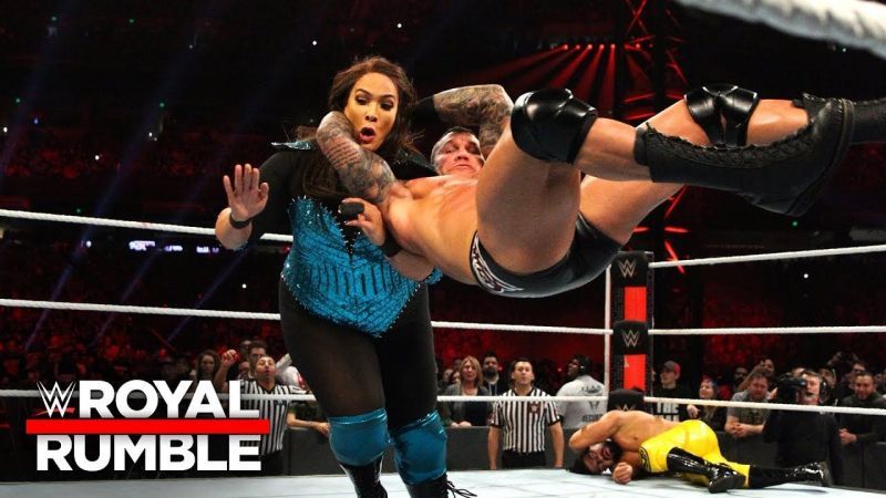 Randy Orton hit Nia Jax with an RKO