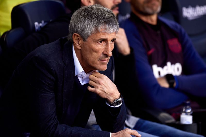 Quique Setien looks set to depart Barcelona