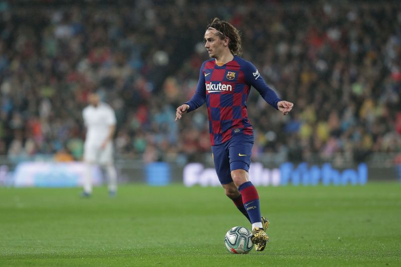 Antoine Griezmann in action for Barcelona