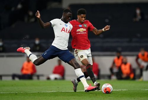 Tottenham played out a 1-1 draw with Manchester United tonight in both teams' return to action