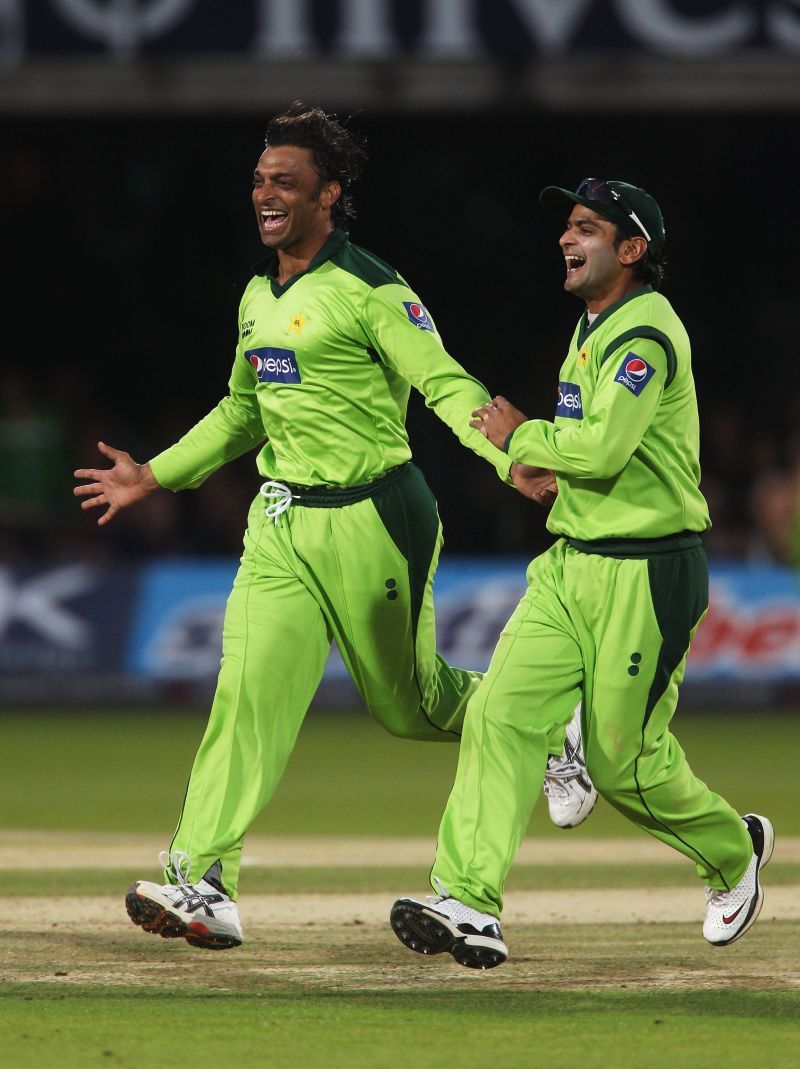 Shoaib Akhtar and Mohammad Hafeez.