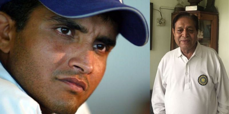 Borde (R) was in the committee that picked Ganguly (L) as the Indian captain during the late 1990s