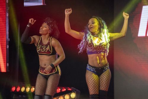 Tasha Steelz (left) and Kiera Hogan (right) / Photo courtesy of IMPACT Wrestling and Josh Mathews