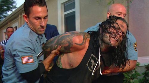 Jeff Hardy getting arrested on last week's show. 