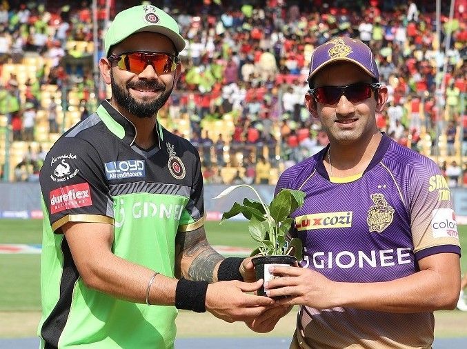 Virat Kohli (left) and Gautam Gambhir.