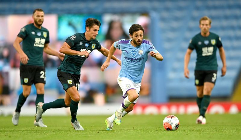 Burnley started the game with some tight marking on Manchester City&#039;s creative forces.