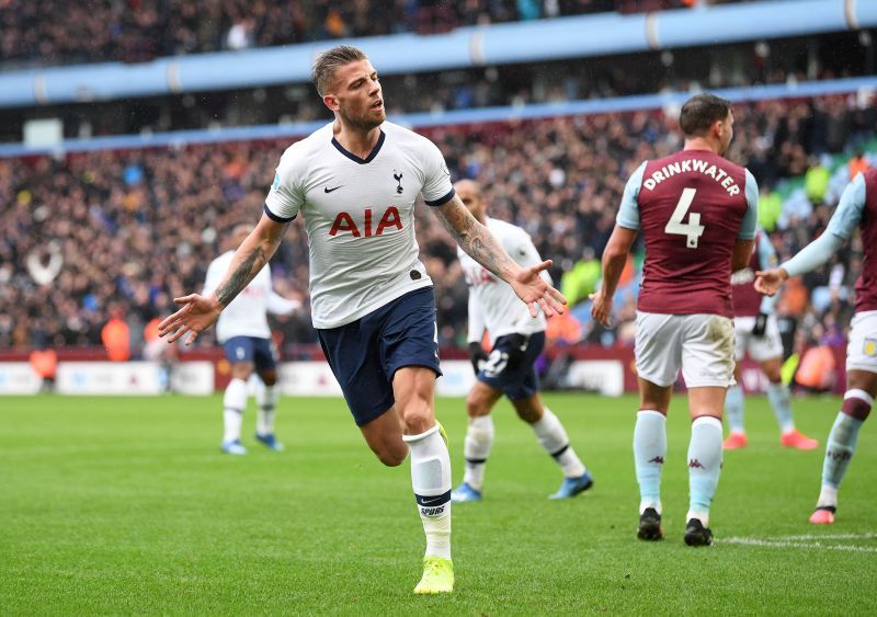 Toby Alderweireld celebrates a goal