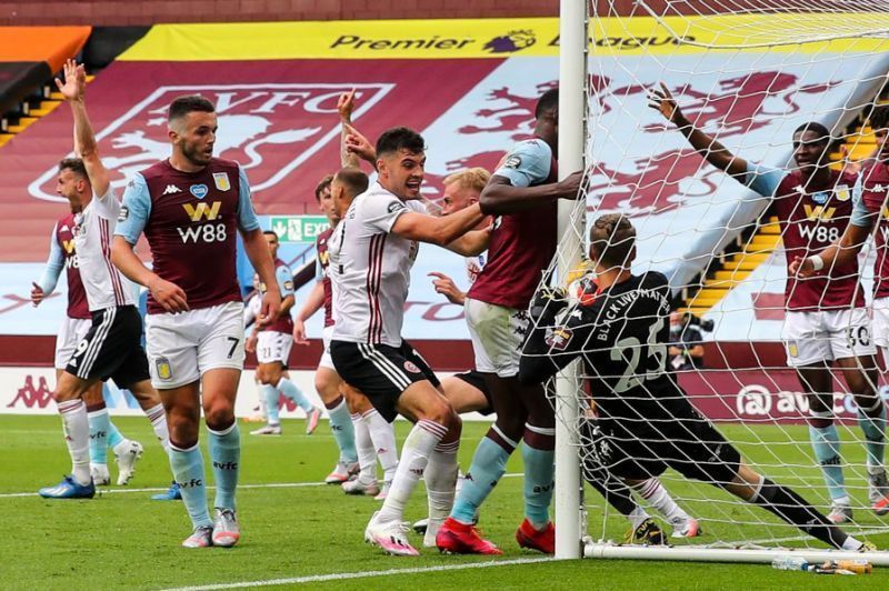 Sheffield United were denied a goal against Aston Villa due to goal-line technology&#039;s failures