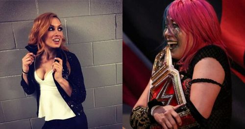 Becky Lynch and Asuka.