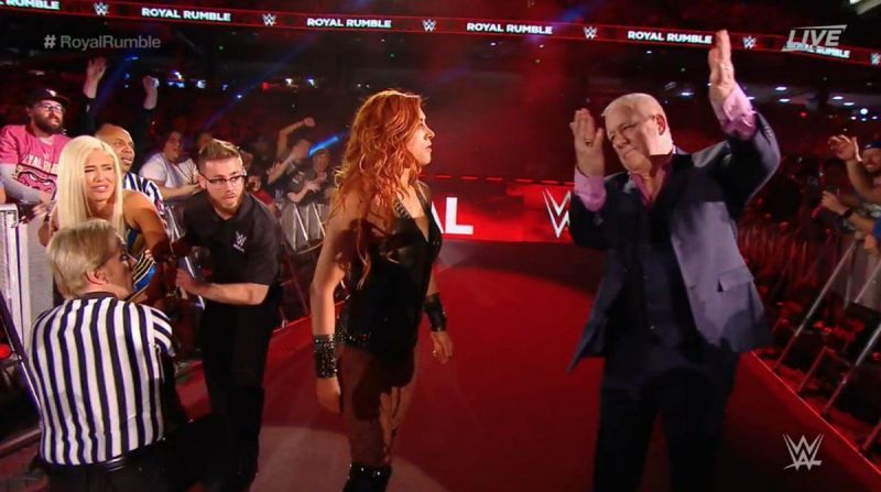 Finlay allowing Becky Lynch to enter the 2019 women's Royal Rumble match