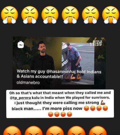 Recent Instagram stories of Daren Sammy