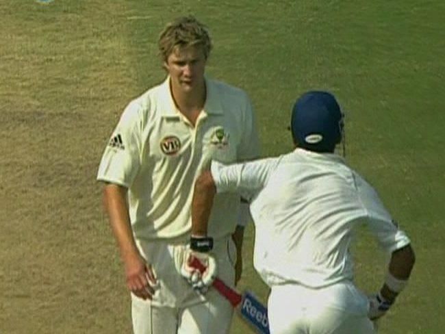 Gautam Gambhir ran into Shane Watson in a Test match against Australia in 2008