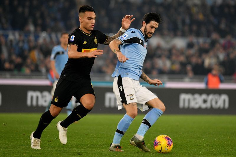 Lautaro in action for Inter