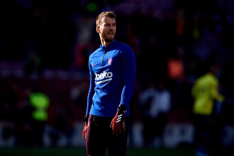 Neto training with Barcelona