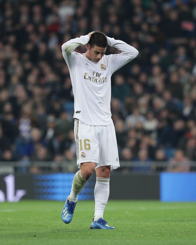 James Rodriguez has started just 14% of the matches this season.